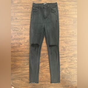 PLT Skinny Black Distressed Women's Jeans